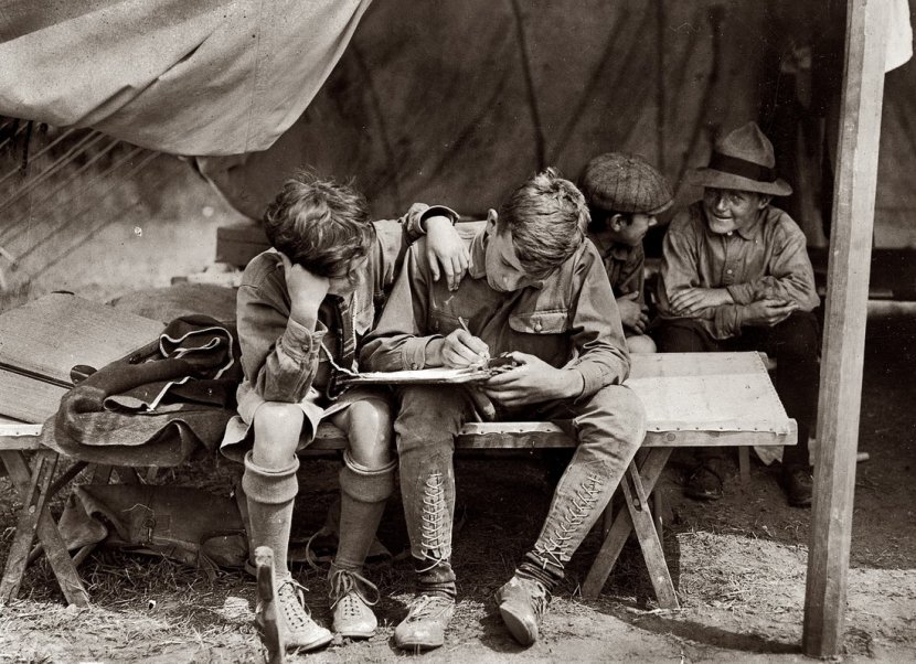 Американские дети в фотографиях начала прошлого века