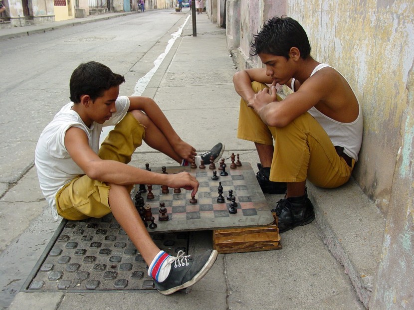 Уличные шахматисты, Куба