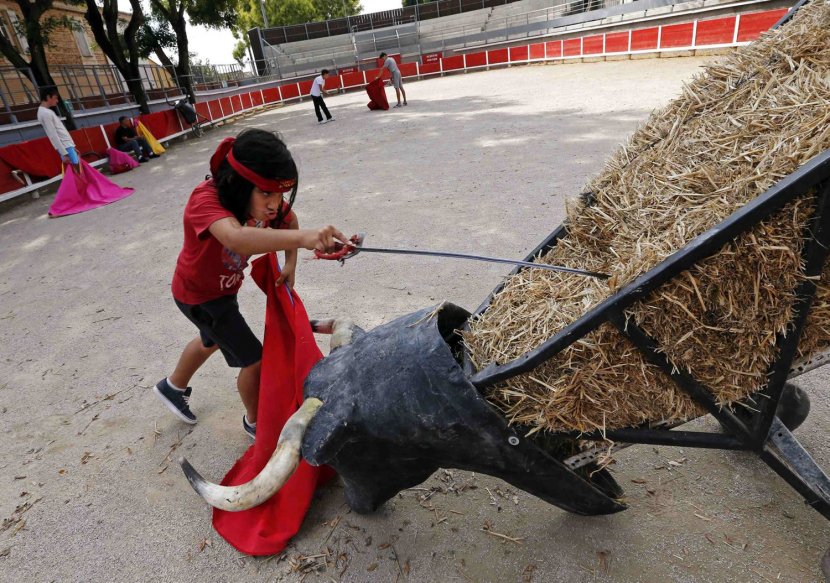 Мальчишки тореро в боях с быками