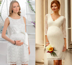 Как подобрать свадебное платье беременной?
