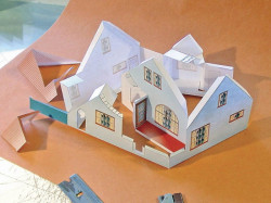 Как делают макет дома из бумаги?